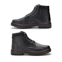 Bota Vacanza em Couro - Preto