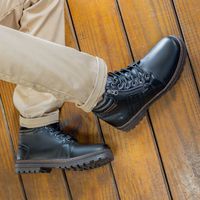 Bota Vacanza em Couro - Preto