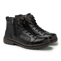 Bota Vacanza em Couro - Preto