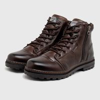 Bota Coturno Masculino Laroche Vacanza em Couro - Café