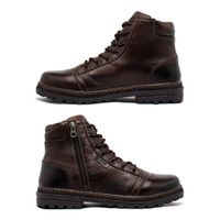 Bota Coturno Masculino Laroche Vacanza em Couro - Café