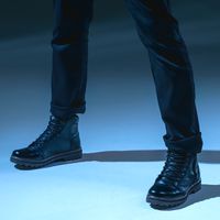 Bota Coturno Masculino Laroche Vacanza em Couro - Preto