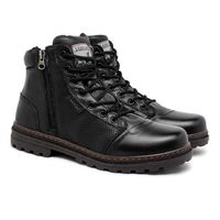 Bota Coturno Masculino Laroche Vacanza em Couro - Preto