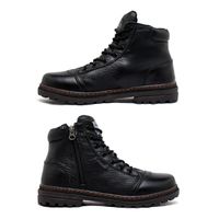 Bota Coturno Masculino Laroche Vacanza em Couro - Preto
