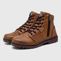 Bota Coturno Masculino Laroche Vacanza em Couro - Conhaque E L