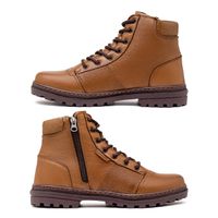Bota Coturno Masculino Laroche Vacanza em Couro - Conhaque E L