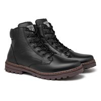 Bota Coturno Masculino Laroche Vacanza em Couro - Preto