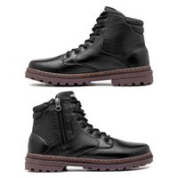 Bota Coturno Masculino Laroche Vacanza em Couro - Preto