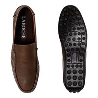Mocassim Masculino Laroche Viena em Couro - Café