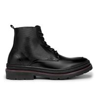 Bota Masculina Londres em Couro Legitimo - Preto