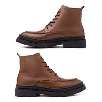 Bota Masculina Londres em Couro Legitimo - Whisky