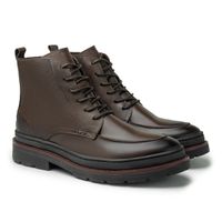 Bota Masculina Londres em Couro Legitimo - Café