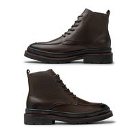 Bota Masculina Londres em Couro Legitimo - Café