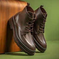 Bota Masculina Londres em Couro Legitimo - Café