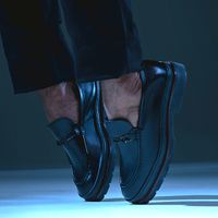 Mocassim Loafer Masculino Londres em Couro - Preto