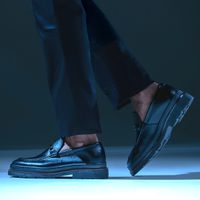 Mocassim Loafer Masculino Londres em Couro - Preto