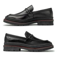 Mocassim Loafer Masculino Londres em Couro - Preto