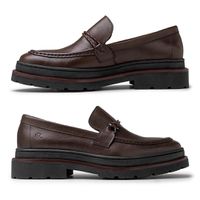 Mocassim Loafer Masculino Londres em Couro - Café