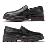 Mocassim Loafer Masculino Londres em Couro - Preto