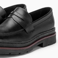 Mocassim Loafer Masculino Londres em Couro - Preto