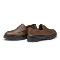 Mocassim Loafer Masculino Londres em Couro - Whisky