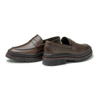 Mocassim Loafer Masculino Londres em Couro - Café