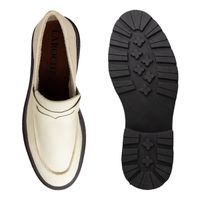 Mocassim Loafer Masculino Londres em Couro - Marfim E L