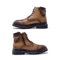 Bota Masculina Londres em Couro Legitimo - Whisky