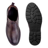 Bota Chelsea Londres em Couro - Café