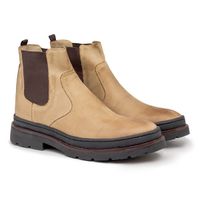 Bota Chelsea Laroche Londres em Couro - Areia E L