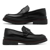 Sapato Casual Masculino Londres em Couro - Preto