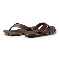 Chinelo Masculino Malibu em Couro - Mel