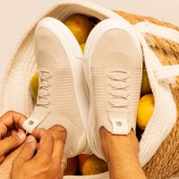 Tenis Casual Laroche Miami em Knit - Marfim