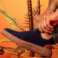 Tenis Casual Laroche Sport Miami em Knit - Azul