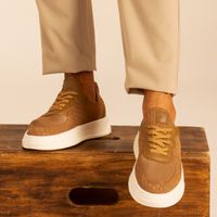 Tenis Casual Laroche Miami em Knit - Cappuccino