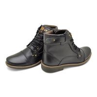 Bota Masculina Montana em Couro - Preto E L