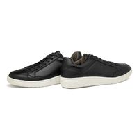 Sapatenis Casual Munique em Couro - Preto E L
