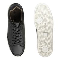 Sapatenis Casual Munique em Couro - Preto E L