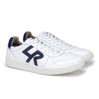 Sapatenis Casual Munique LR em Couro - Branco + Brinde Porta Cartão