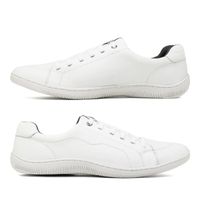 Sapatenis Laroche Caym em Couro - Off White E L