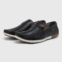 Mocassim Masculino Laroche Niteroi em Couro - Preto