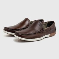 Mocassim Masculino Laroche Niteroi em Couro - Café