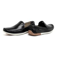 Mocassim Masculino Laroche Niteroi em Couro - Preto