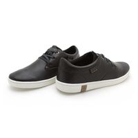 Sapatenis Casual em Couro Masculino North - Preto