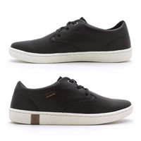 Sapatenis Casual em Couro Masculino North - Preto