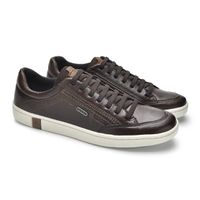 Sapatenis Casual em Couro Masculino North - Café