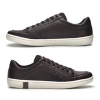 Sapatenis Casual em Couro Masculino North - Café