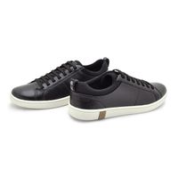 Sapatenis Casual em Couro Masculino North - Preto