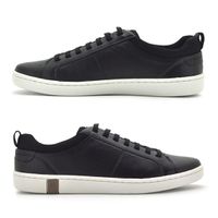 Sapatenis Casual em Couro Masculino North - Preto