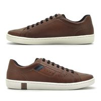 Sapatenis Casual em Couro Masculino North - Brown